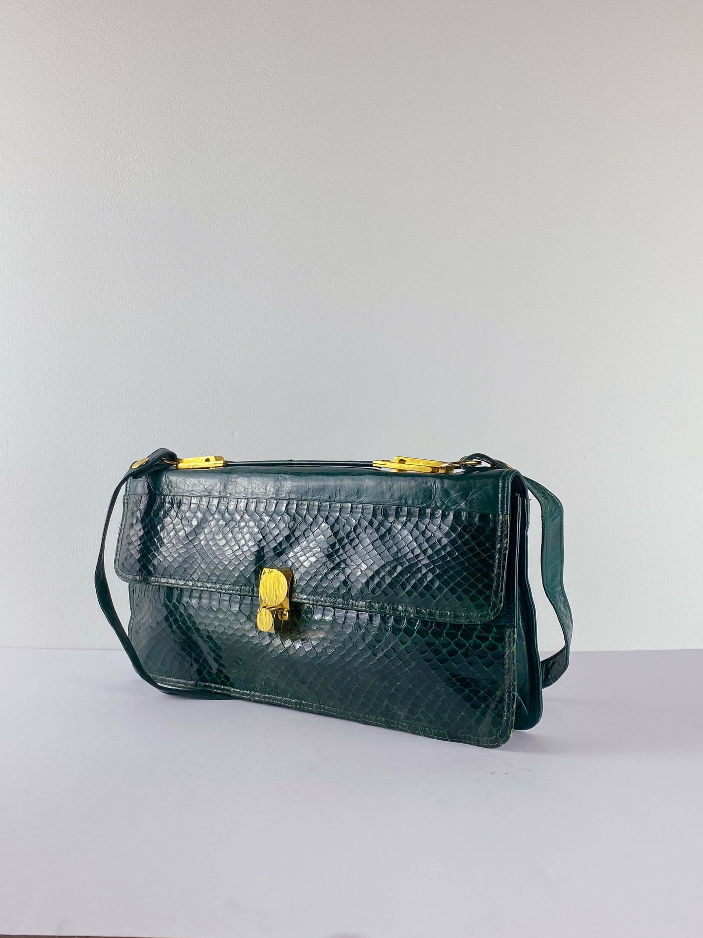 Herma Emerald Leather Bag