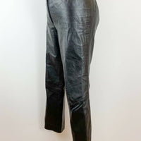 Size 8 Black Slim-leg Leather Pants