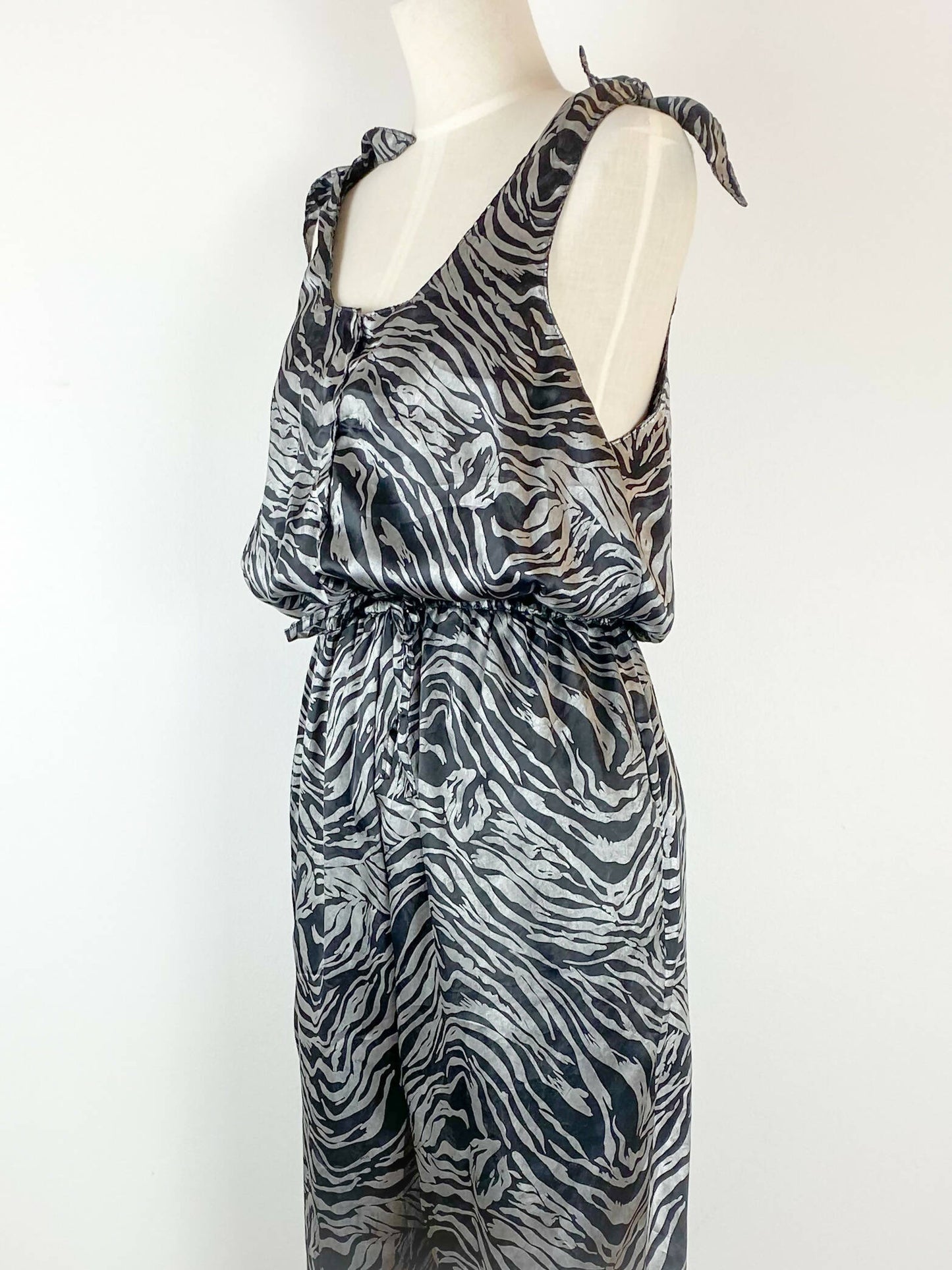 Shivam Metallic Animal-Print Jumpsuit