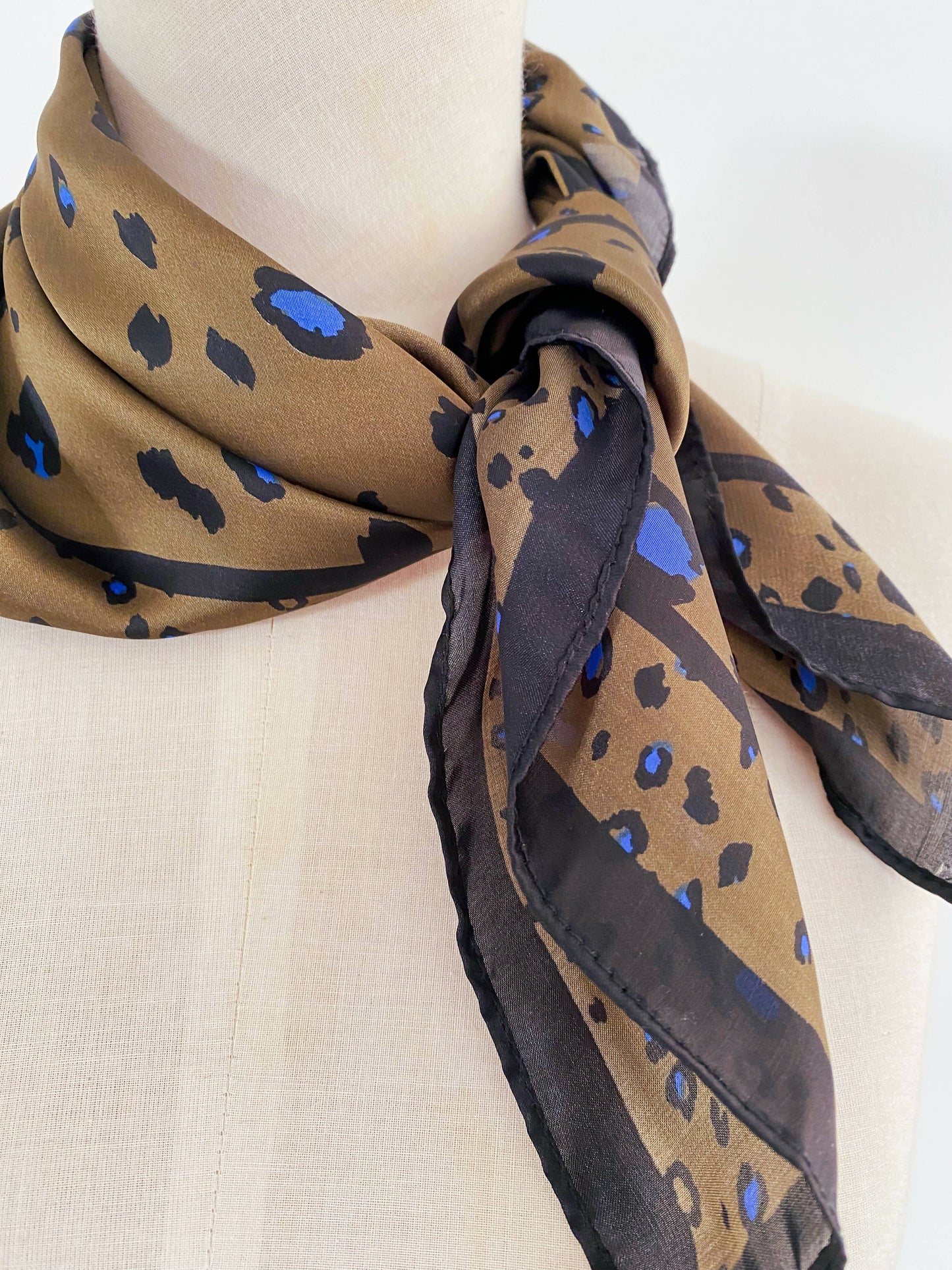 Olive Animal-Print Scarf