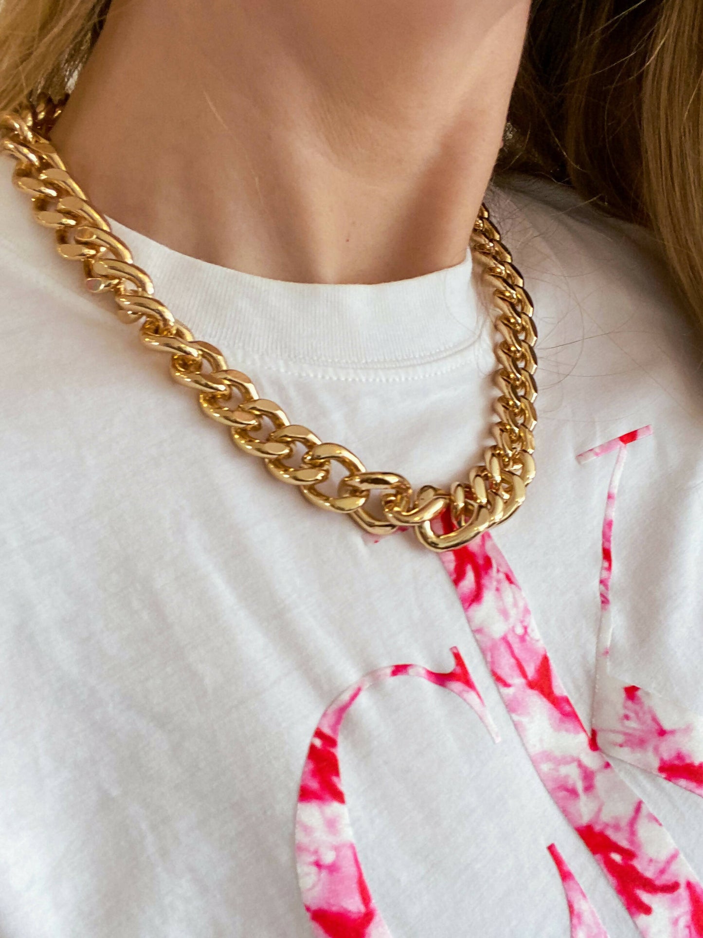 Gold-Tone Chain Necklace