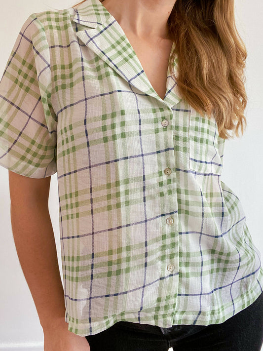 Size 10 Sheer Check Shirt