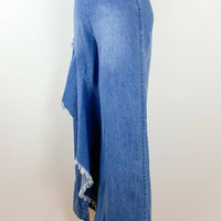 sass and bide Size 38 Flared Frayed Denim Jeans