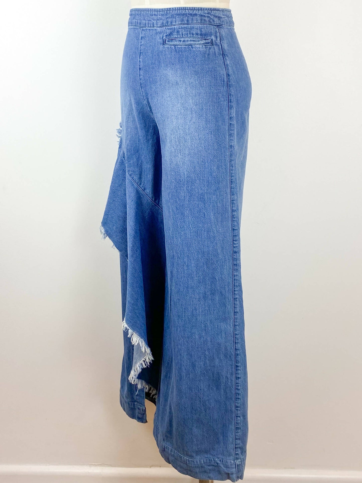 sass and bide Size 38 Flared Frayed Denim Jeans