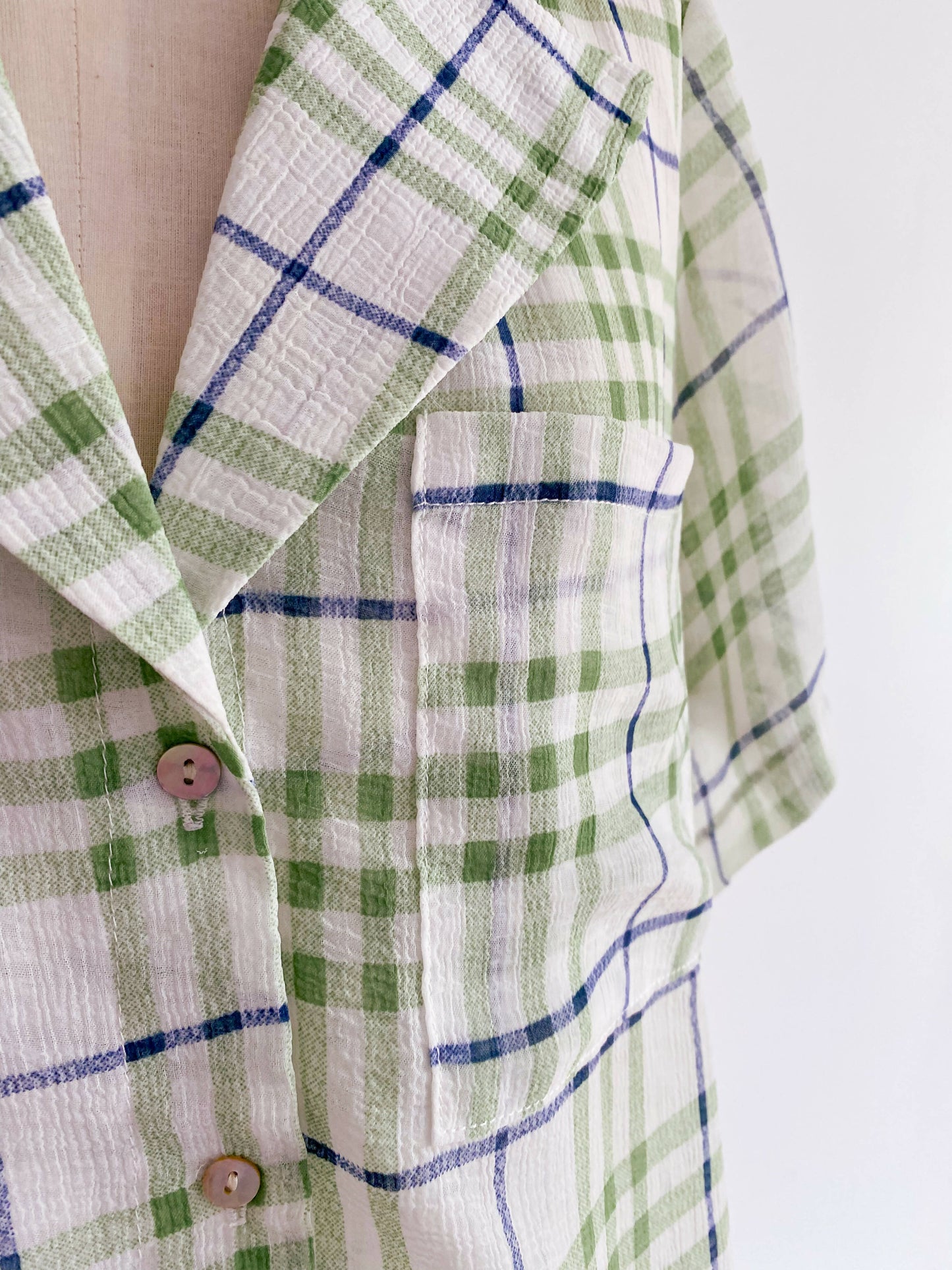 Size 10 Sheer Check Shirt