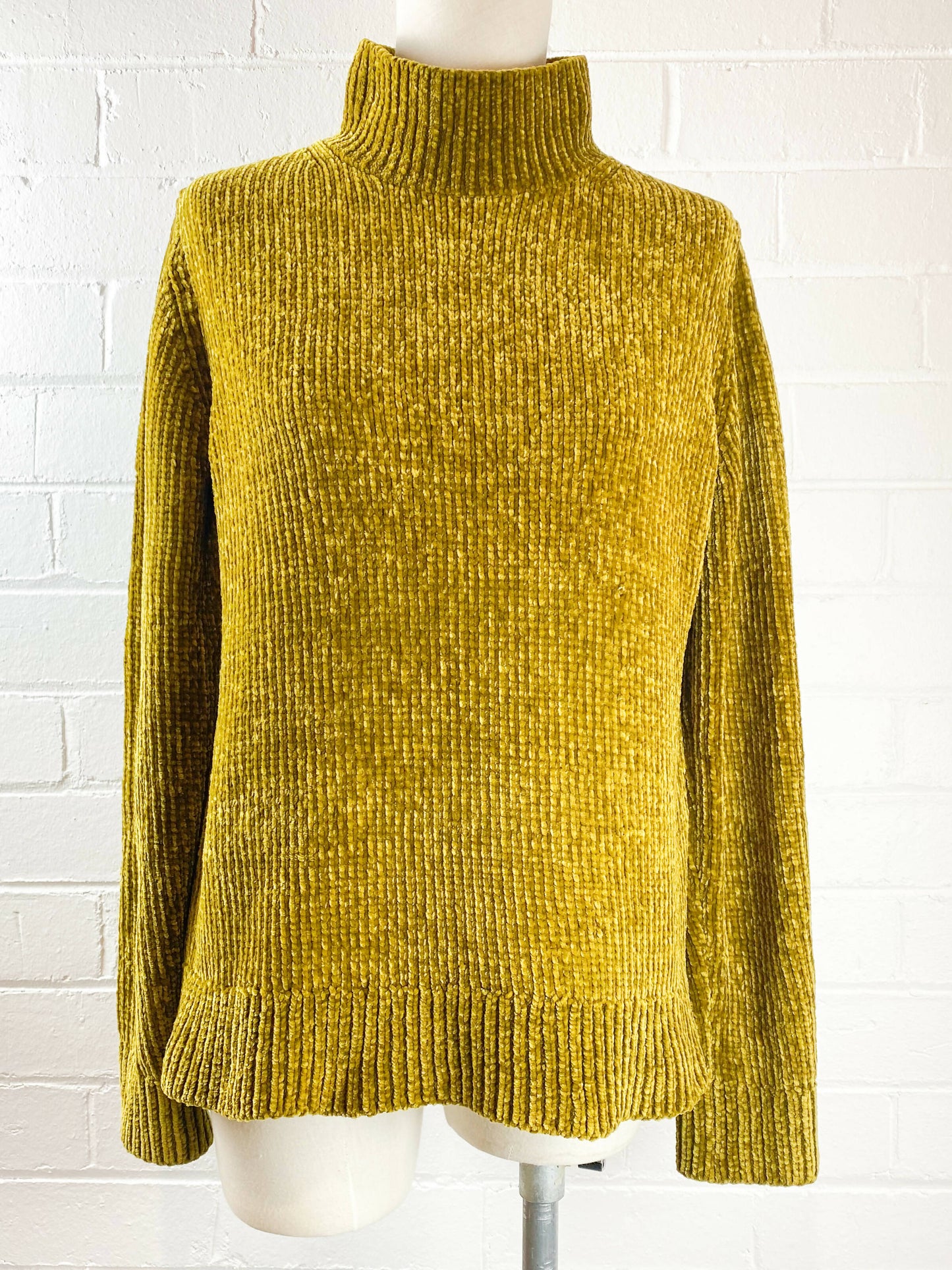 COS Size S Olive Chenille Sweater