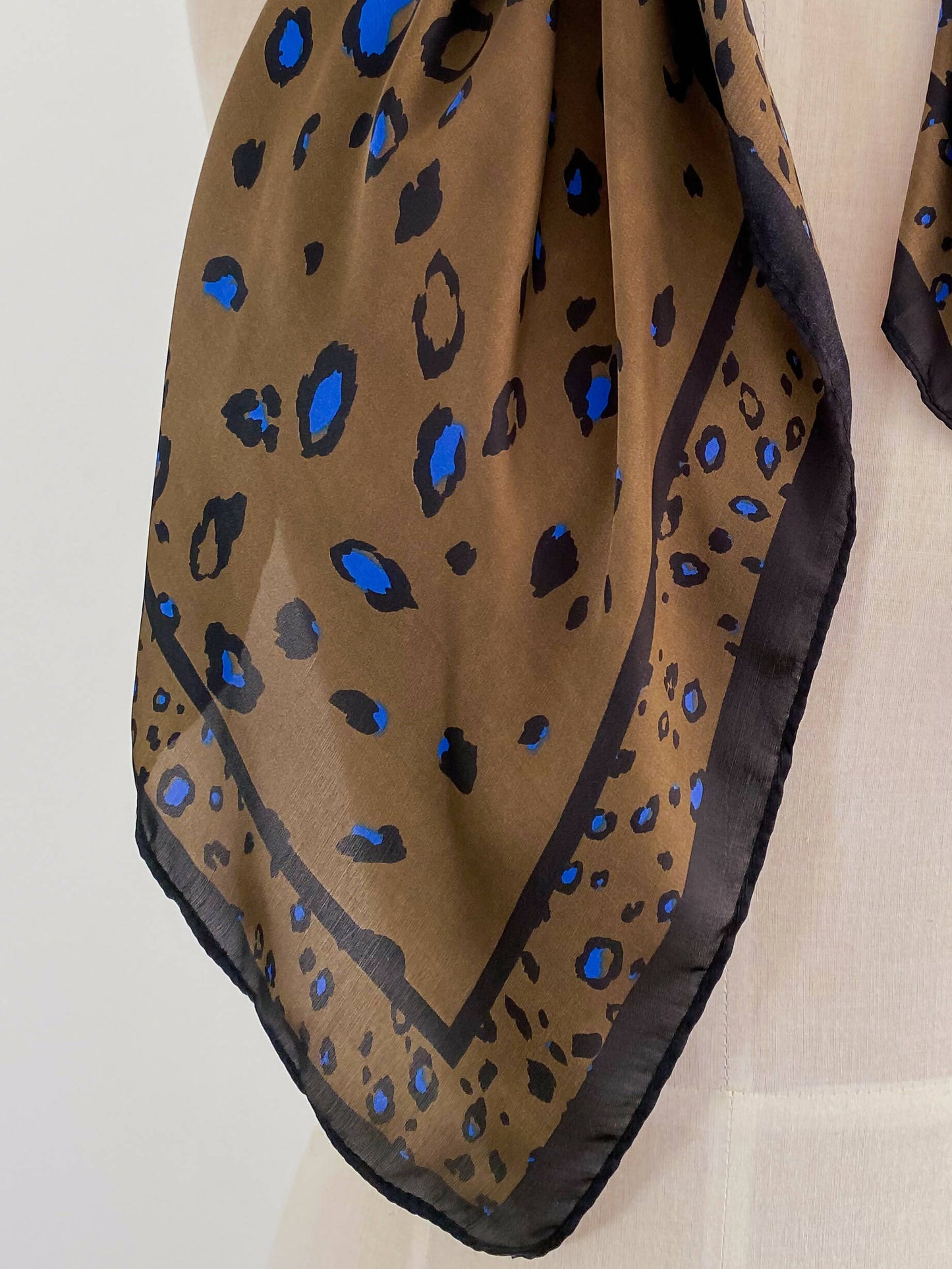 Olive Animal-Print Scarf