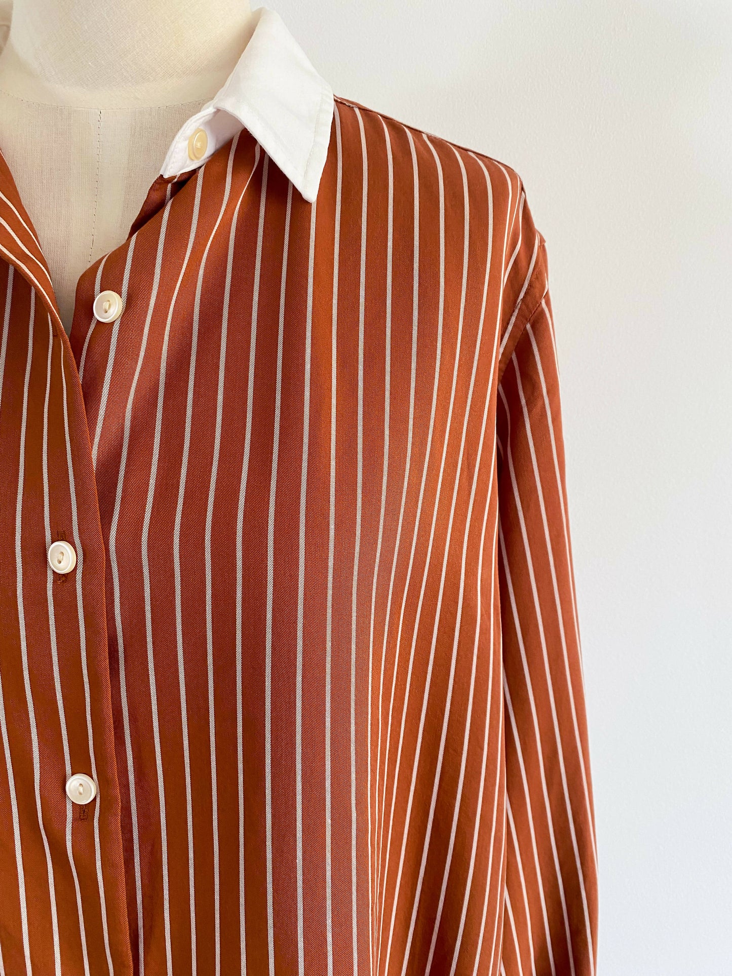 JW Anderson for Uniqlo Small Striped Brown Shirt