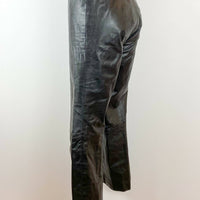 Size 8 Black Slim-leg Leather Pants