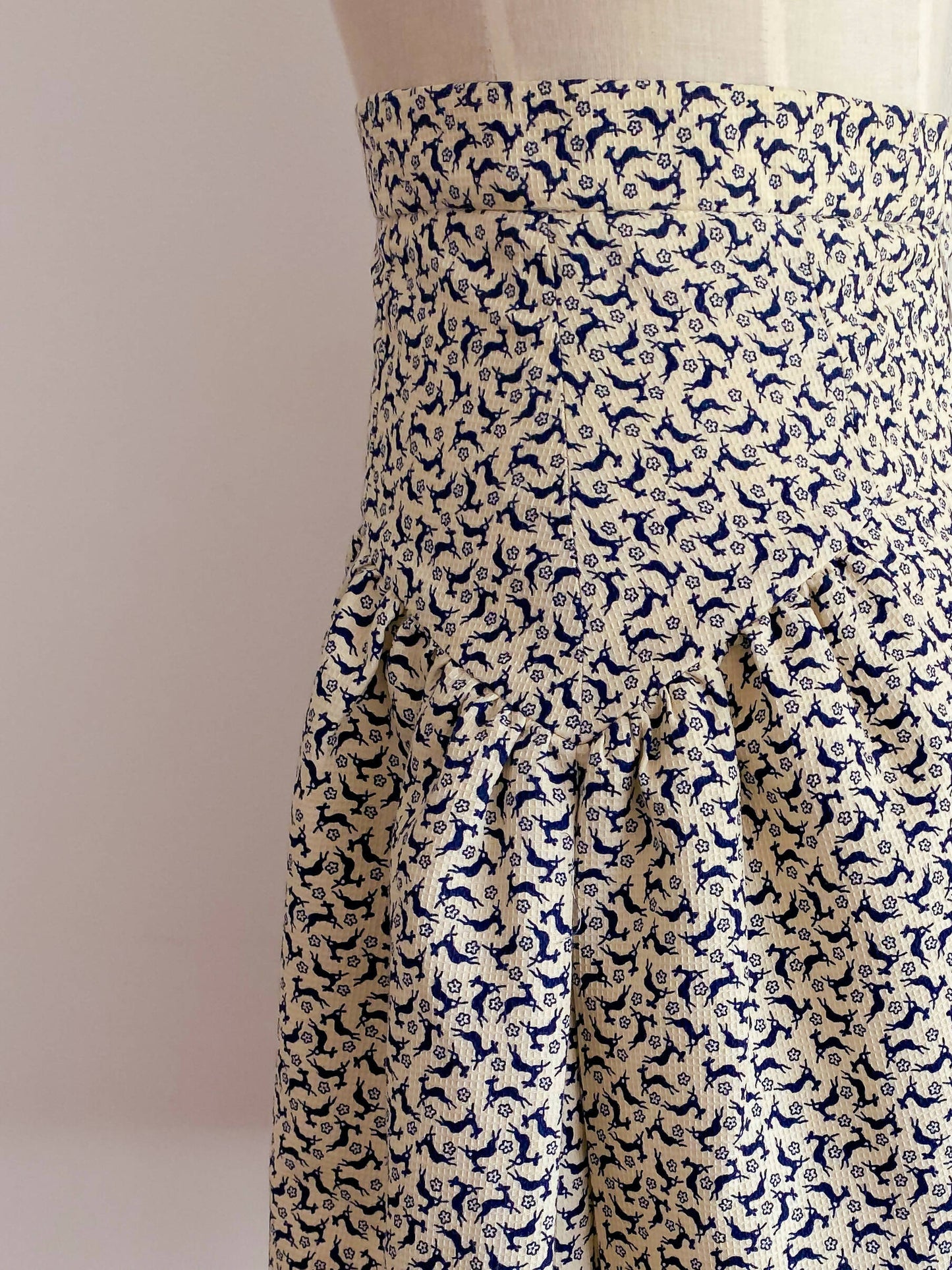 Karen Walker Size 2 (AU 6) Cotton-Blend Printed Mini Skirt