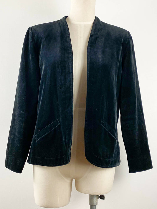 Size 8-10 Black Velvet Jacket