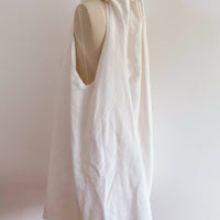 Rope-Embellished Off-White Dress