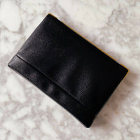 Shilton Black Faux Leather Clutch