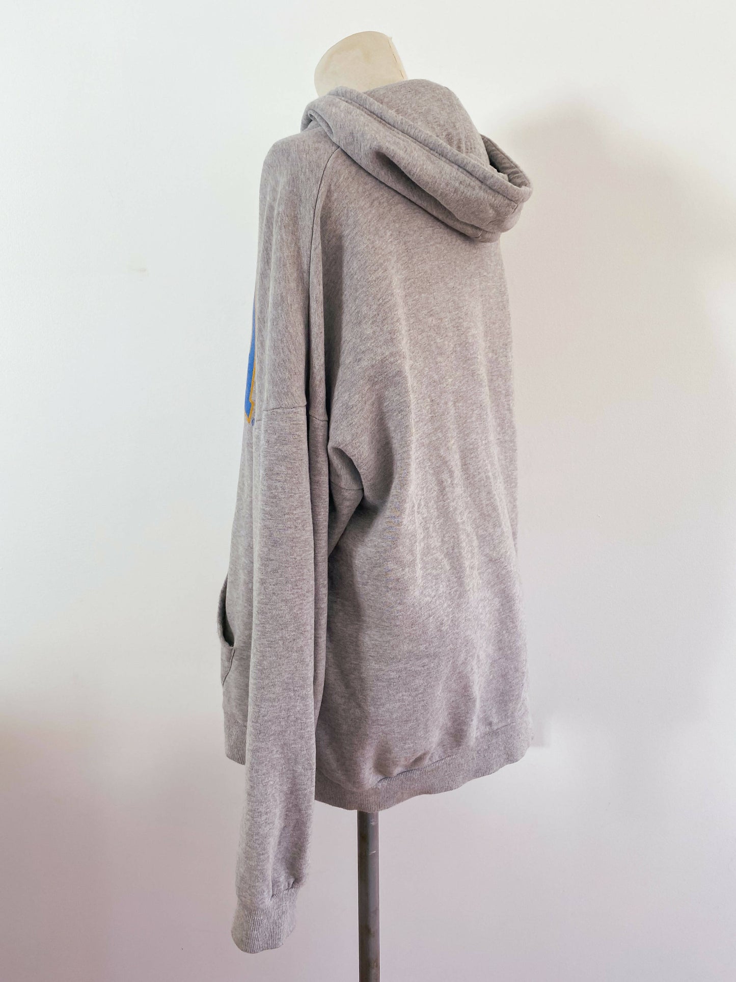 UCLA Size L Grey Marle Cotton Hoodie