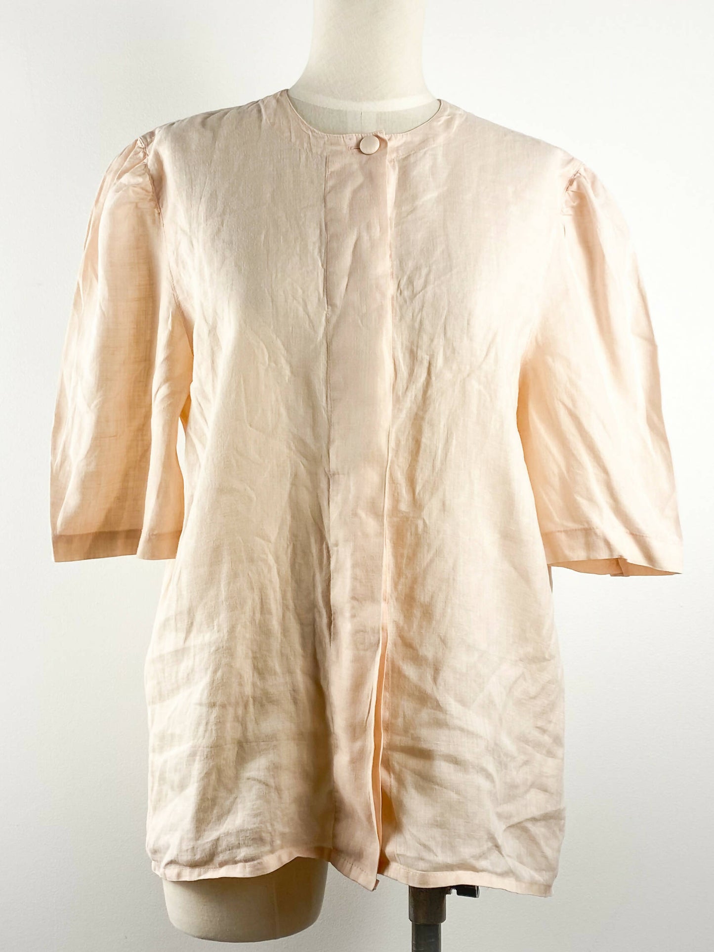 Country Road Light-Pink Linen Top