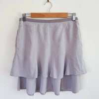 BCBG Max Azria Size 6 Layered Dusty-Blue Mini Skirt