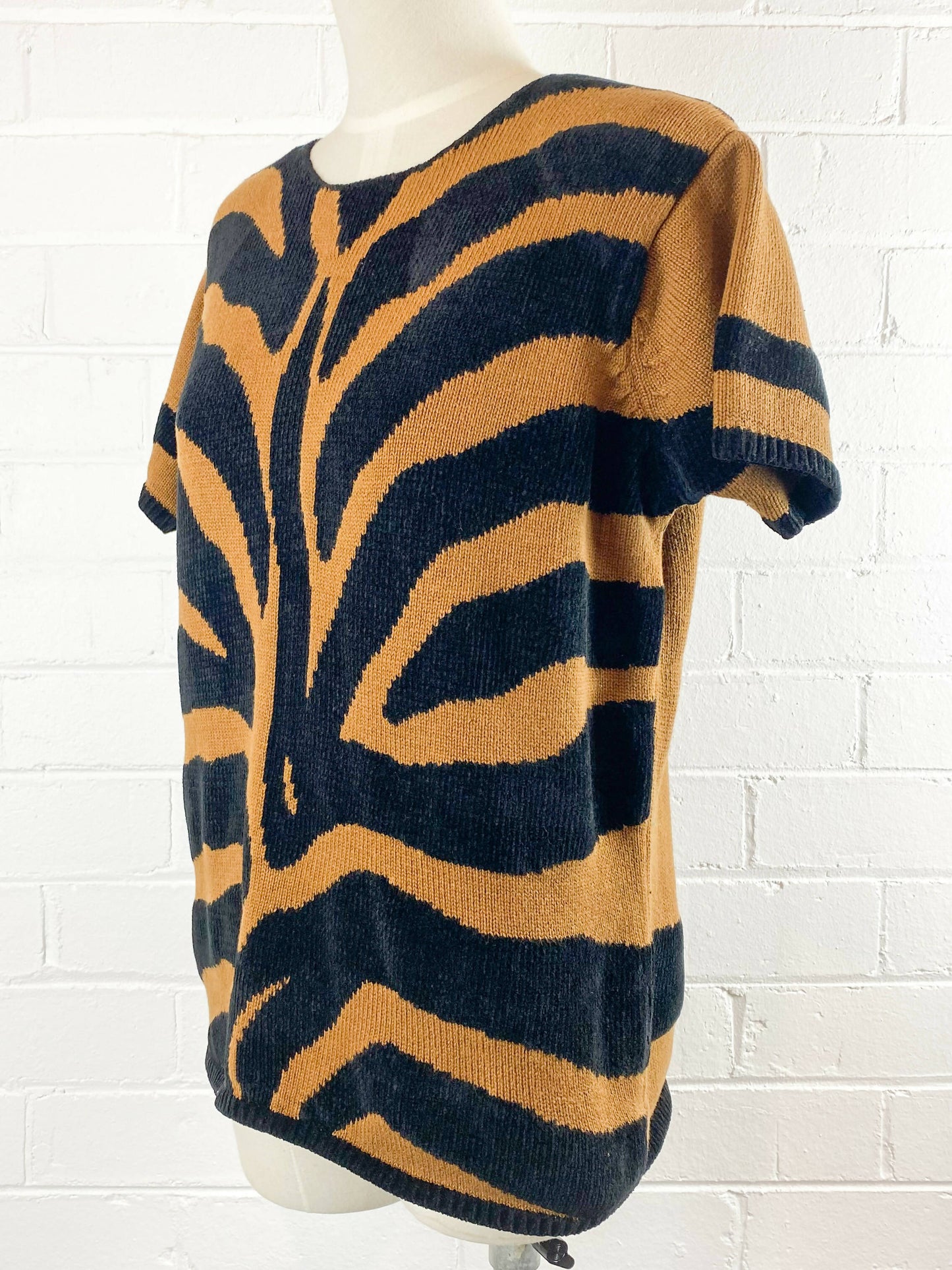 Size 10 Two-Tone Knitted Top