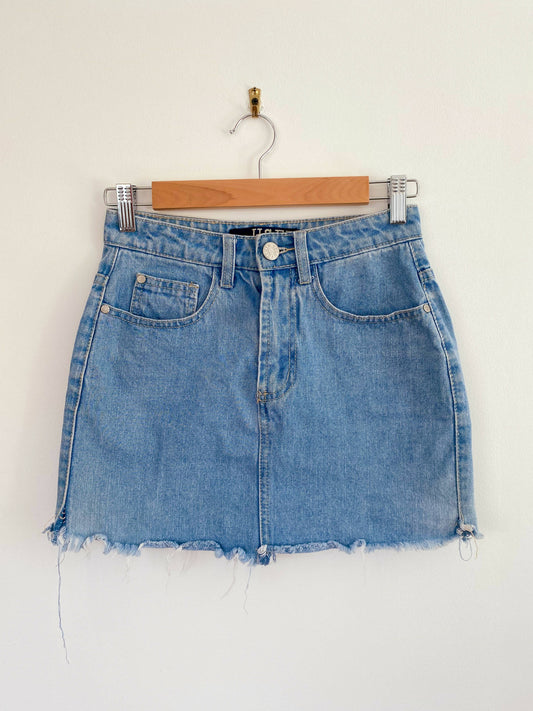 Used Authentic Clothing Size 8 Cotton Denim Skirt