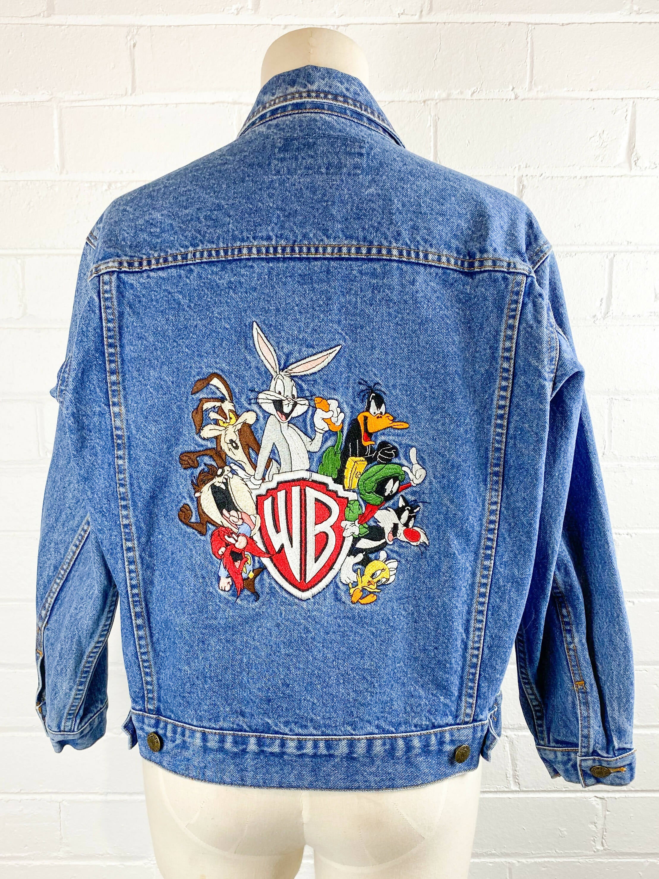 Vintage Warner Bros. Studio Store Looney Tunes Denim hotsell Jacket - Size XL Women