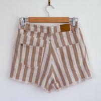 All About Eve Size 8 Striped Denim Shorts