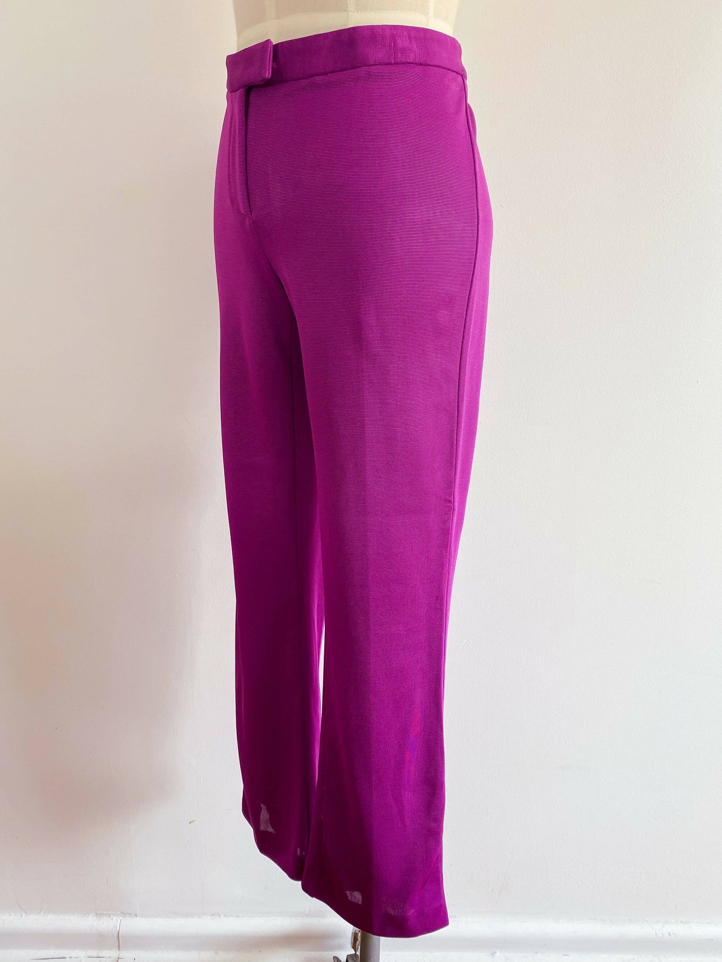 Moschino Size 44 Purple Knit Pants