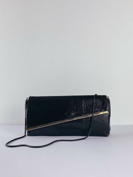 Glomesh Black Chainmail Clutch Bag