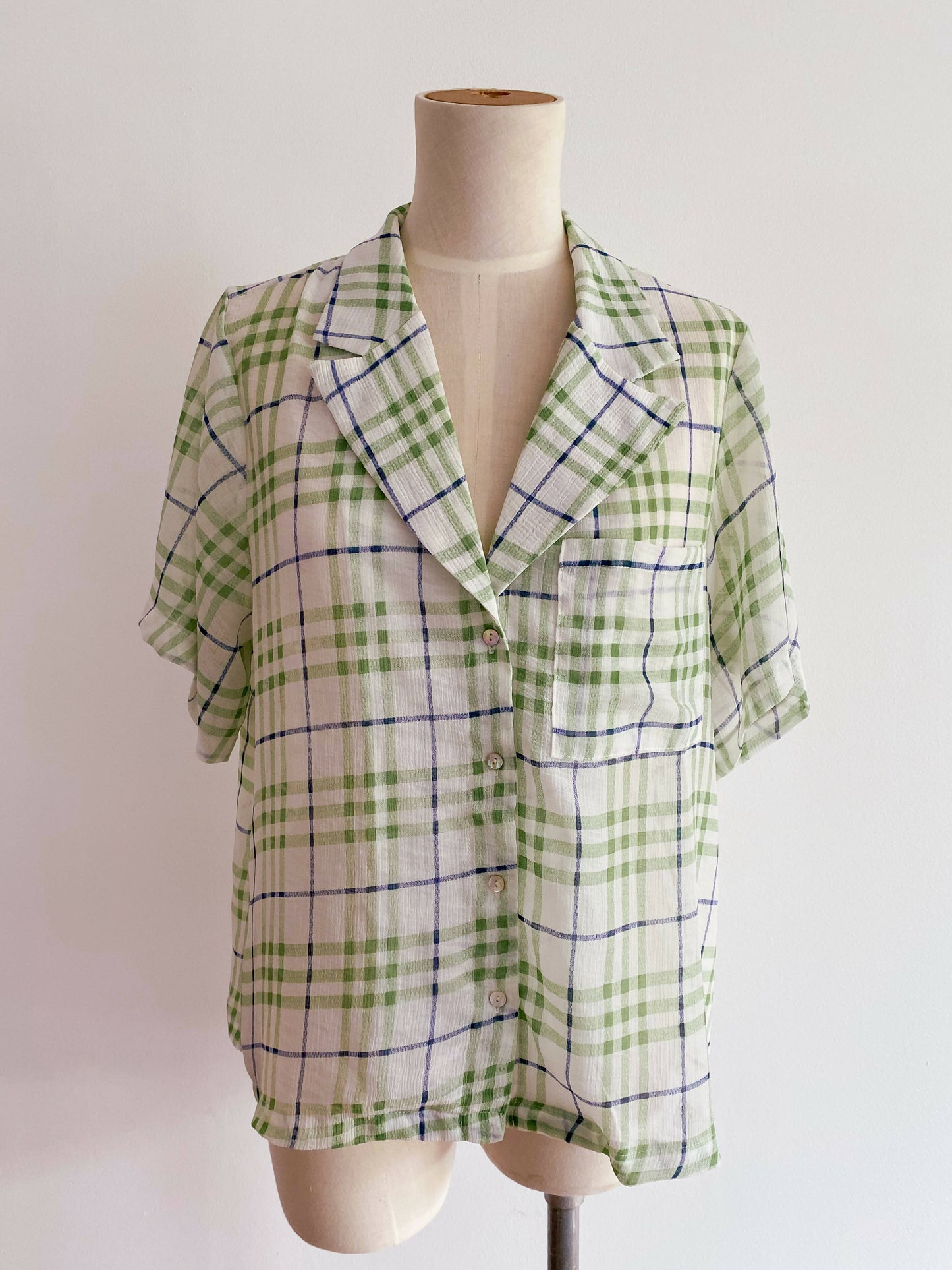 Size 10 Sheer Check Shirt