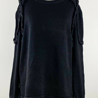Seed Size M Plaited Black Knit
