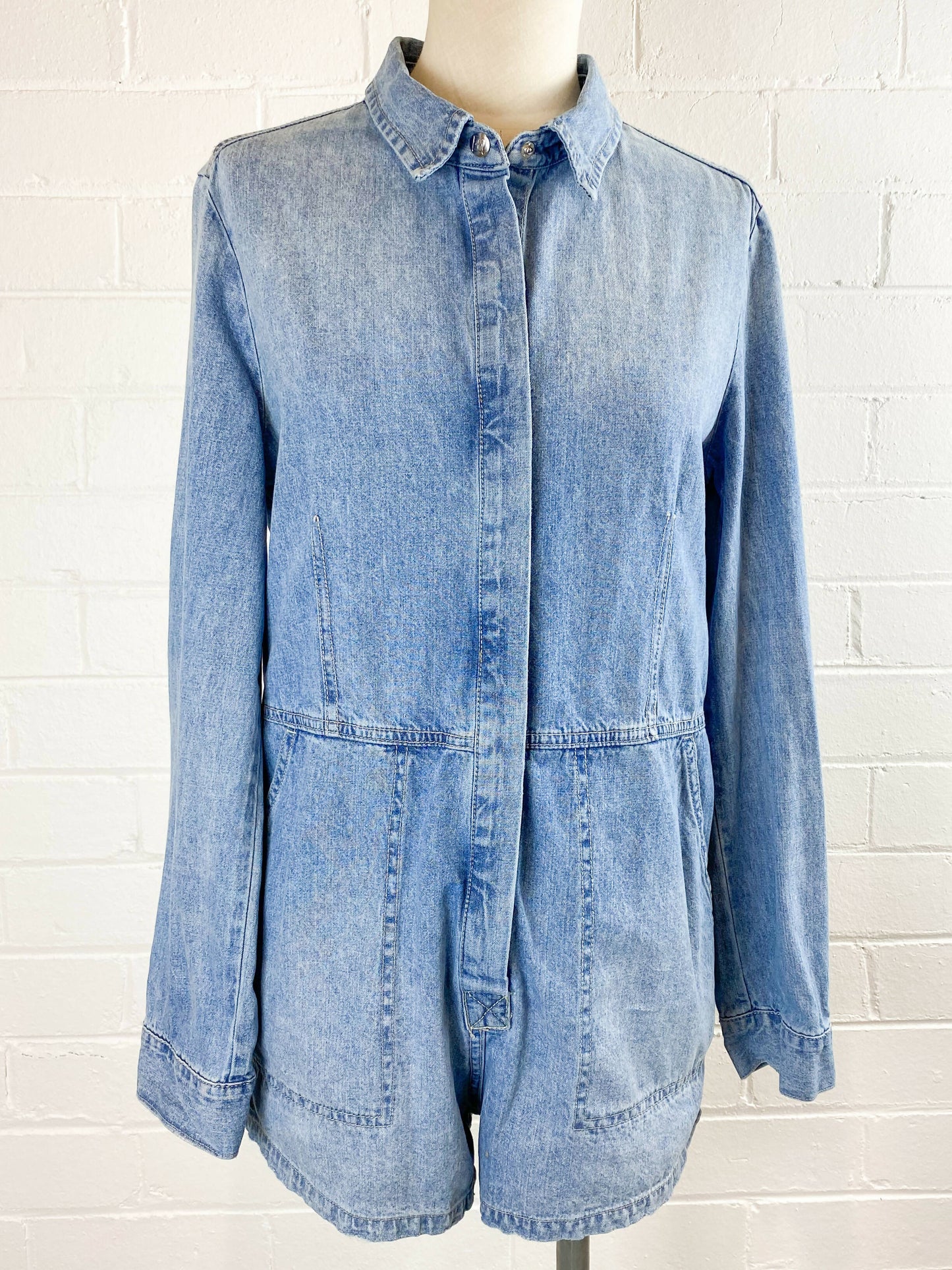 Ksubi Size M Denim Playsuit