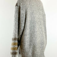Sandra Steiner Size Large Intarsia Cable-Knit Cardigan