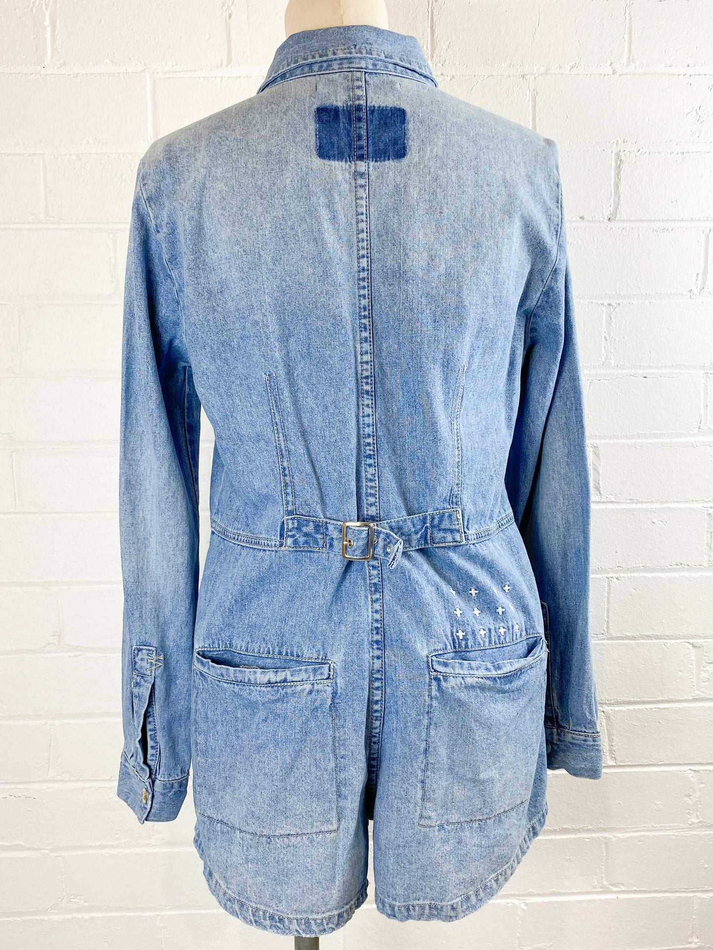 Ksubi Size M Denim Playsuit