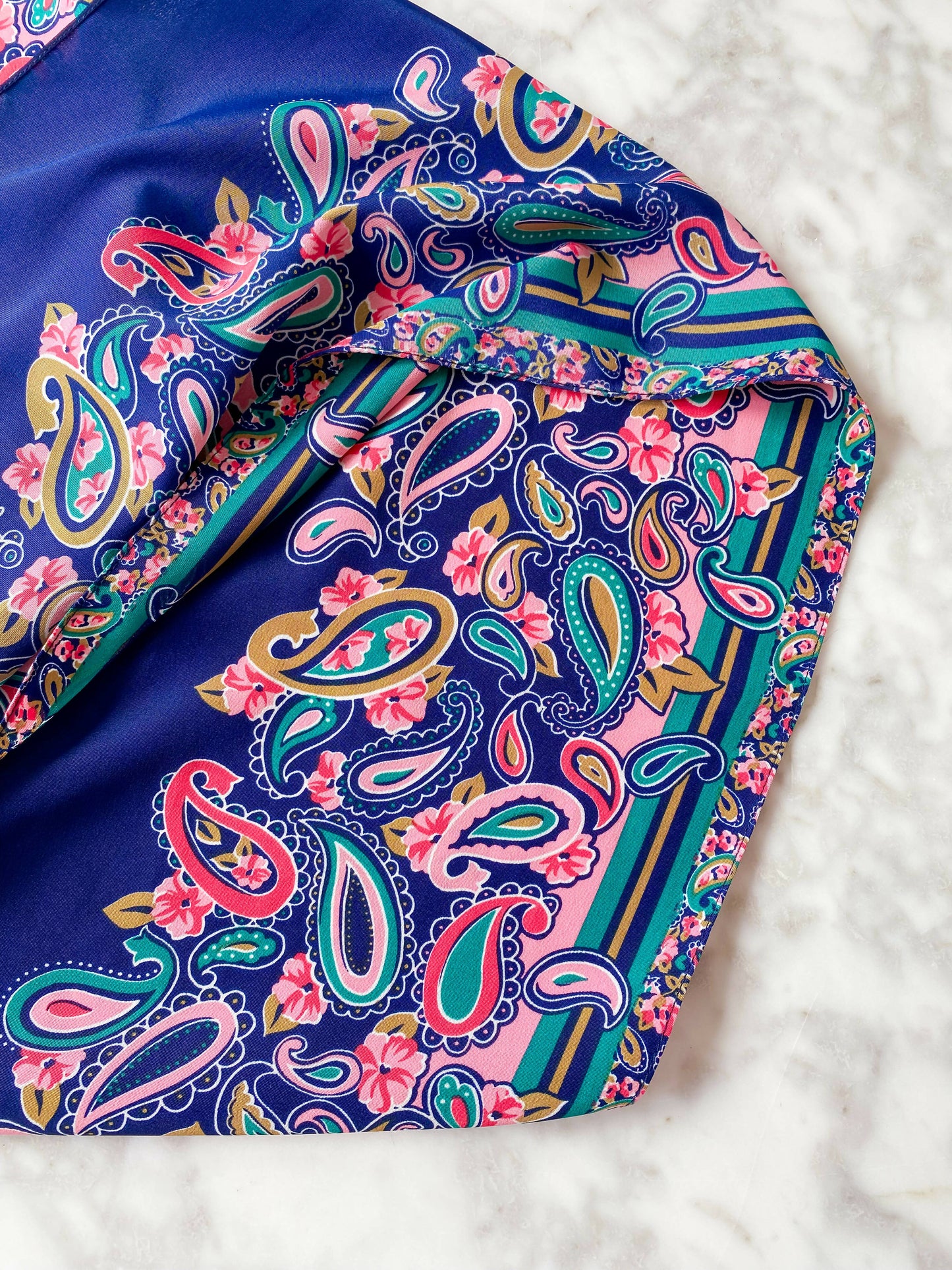 Multicoloured Paisley Scarf