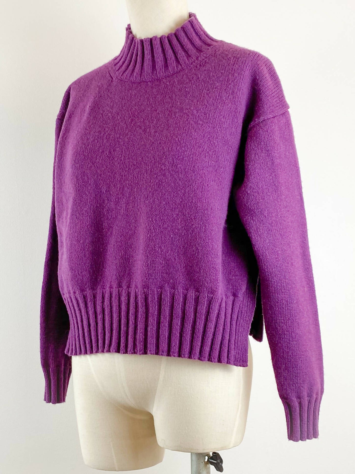 Gorman Size 6 Purple Lambswool Sweater